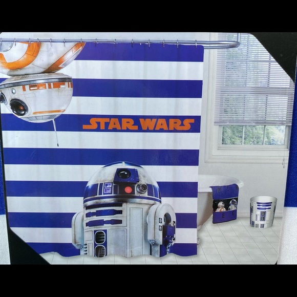 NWT Disney Star Wars R2-D2 Shower Curtain 72x72 - Picture 3 of 3
